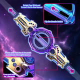 Rotatable Dual-Blade Sword with Retractable Spin, Light & Sound (002)