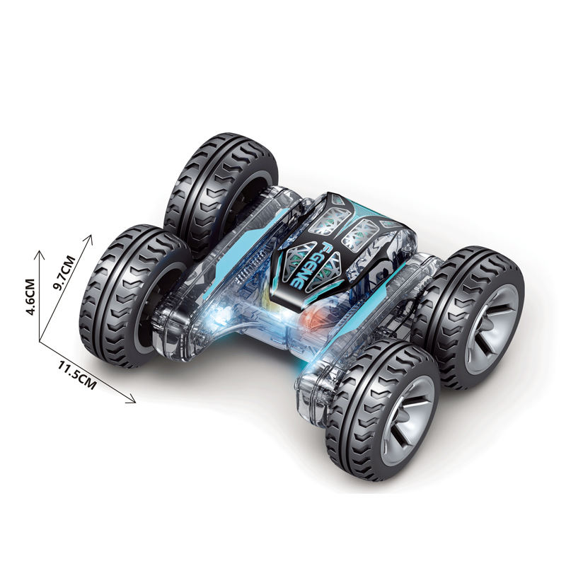 Rechargeable 360° Flips Rotating RC Stunt Car (ZX-T001)
