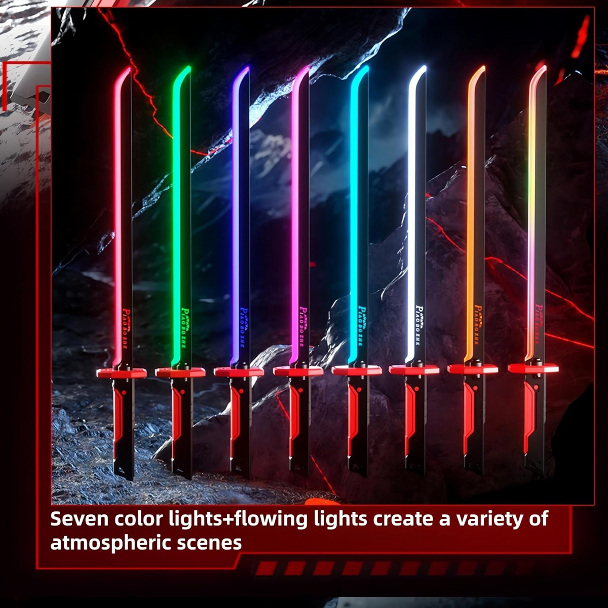 Color Flowing Spark Sword Toy with Smoke Effect (838-1)