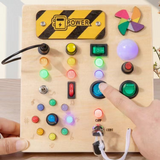 Electric Educational Wooden Montessori Toy with LED Light Switch (TC-044)