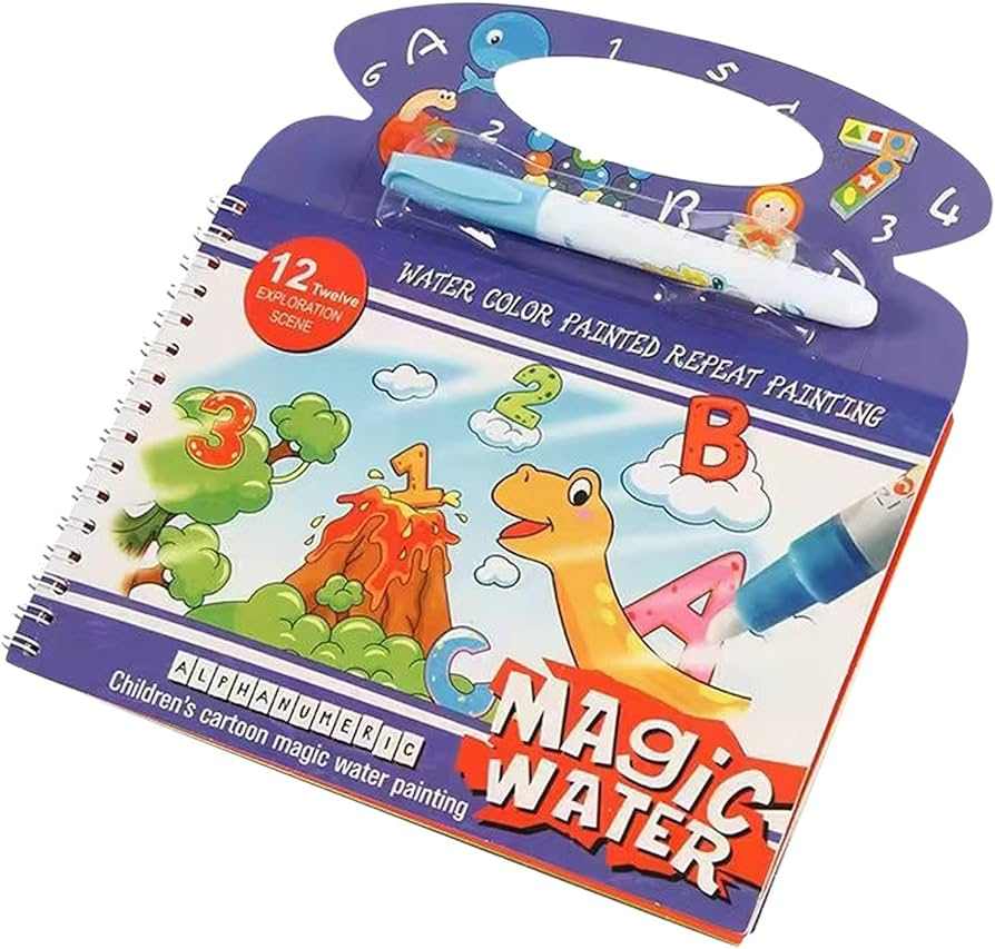 Reusable Drawing Magic Water Pen Coloring Book For kids