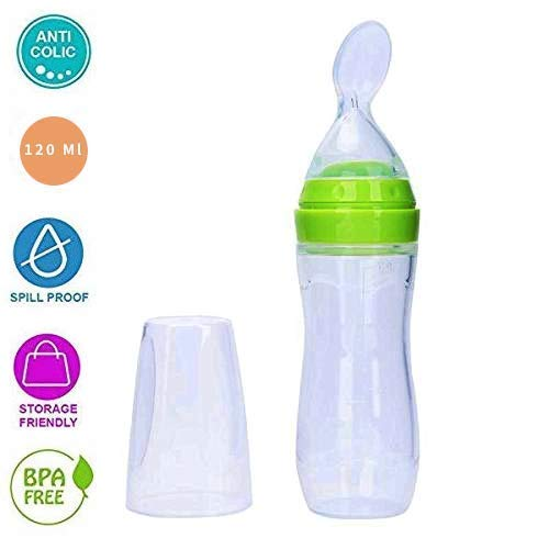 Silicone Baby Spoon Feeder Bottle for Infants & Toddlers (A1644)
