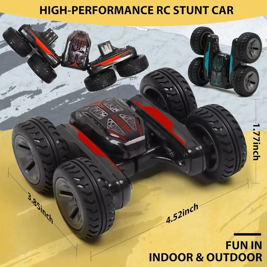 Rechargeable 360° Flips Rotating RC Stunt Car (ZX-T001)