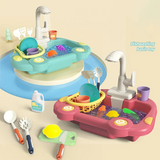 19 Pcs Electric Dishwasher Sink Toy Set for Kids (Random Color | 20208K)