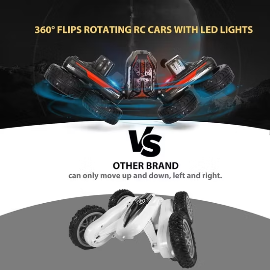 Rechargeable 360° Flips Rotating RC Stunt Car (ZX-T001)