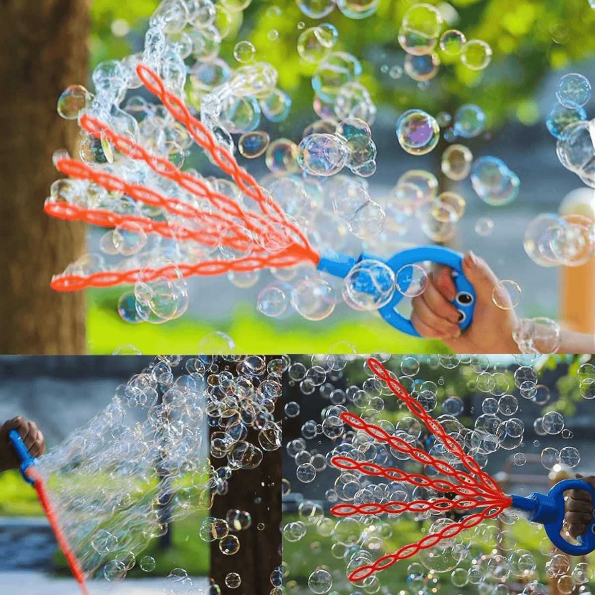 32 Hole Smiling Face Bubble Stick For Kids (HY-111)