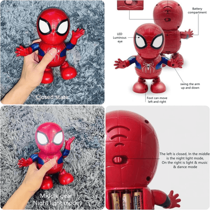 Dancing Spider - Man Toy with Lights & Music for Kids - Toynix