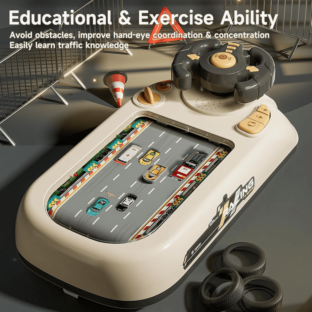 Simulated Driving Car Racing Game For Kids (662-6)