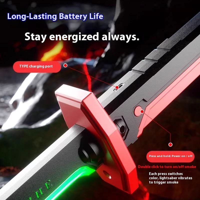 Color Flowing Spark Sword Toy with Smoke Effect (838-1)