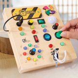 Electric Educational Wooden Montessori Toy with LED Light Switch (TC-044)