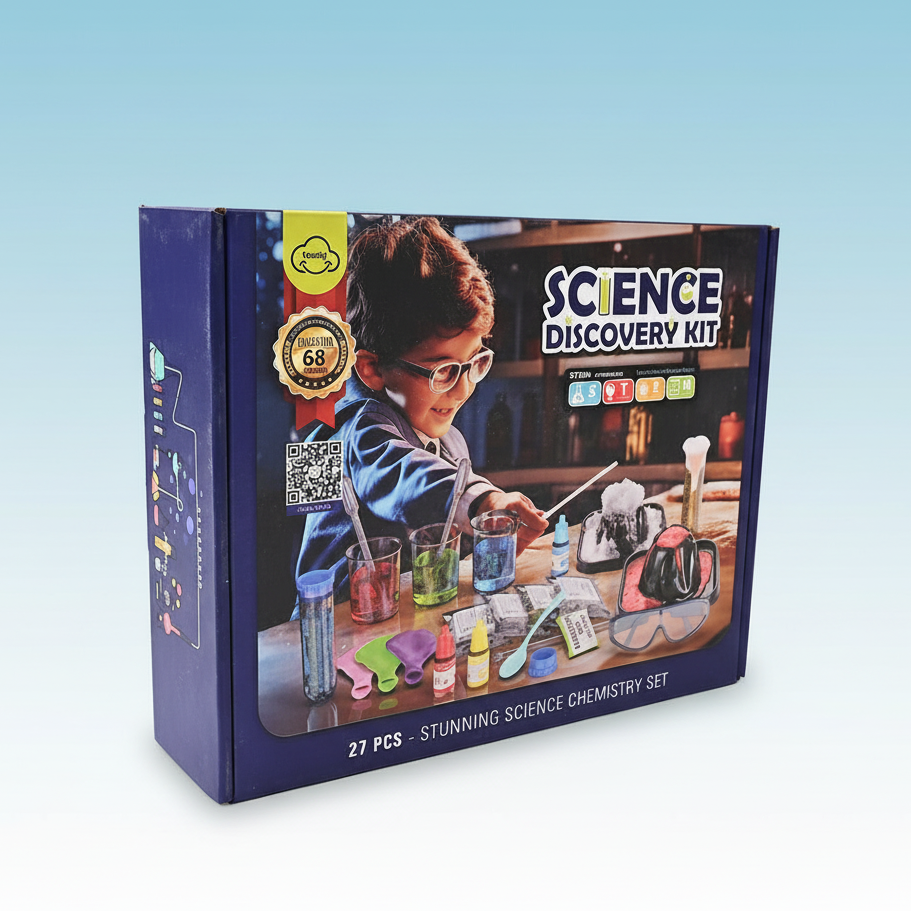 Mega Science Discovery Volcano Kit (27 Pcs) –  Educational STEM Learning for Kids