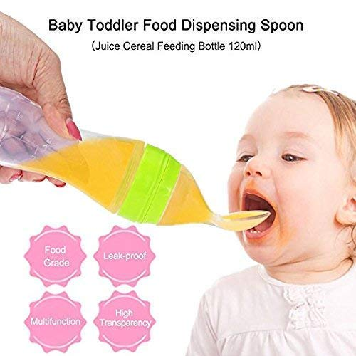 Silicone Baby Spoon Feeder Bottle for Infants & Toddlers (A1644)