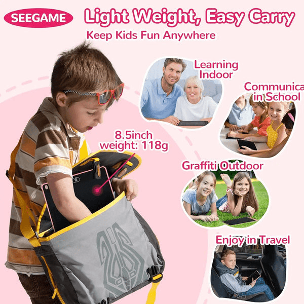 6.5" LCD Writing Tablet Multicolor Screen Writing Erasable Writing Board