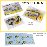 Architect Airplane Brick Toy 3-in-1 Building Blocks – (130 Pieces | 3105)