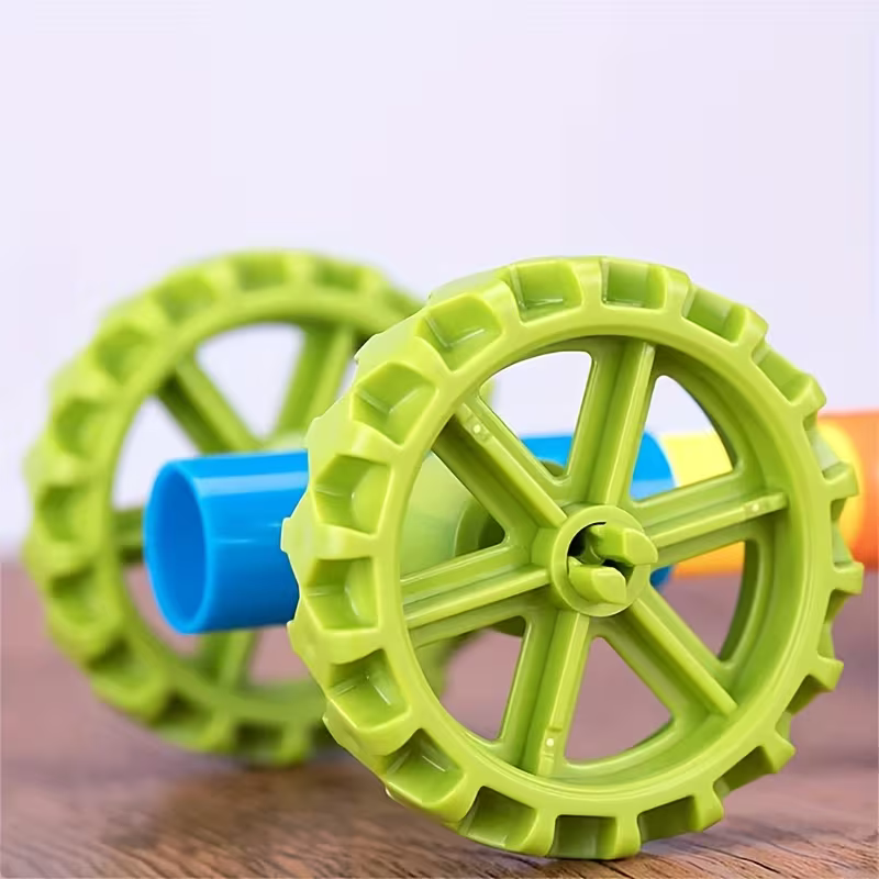 Colorful Creative Pipe Puzzle Building Blocks for Kids With Wheels (64 Pcs | 5117)