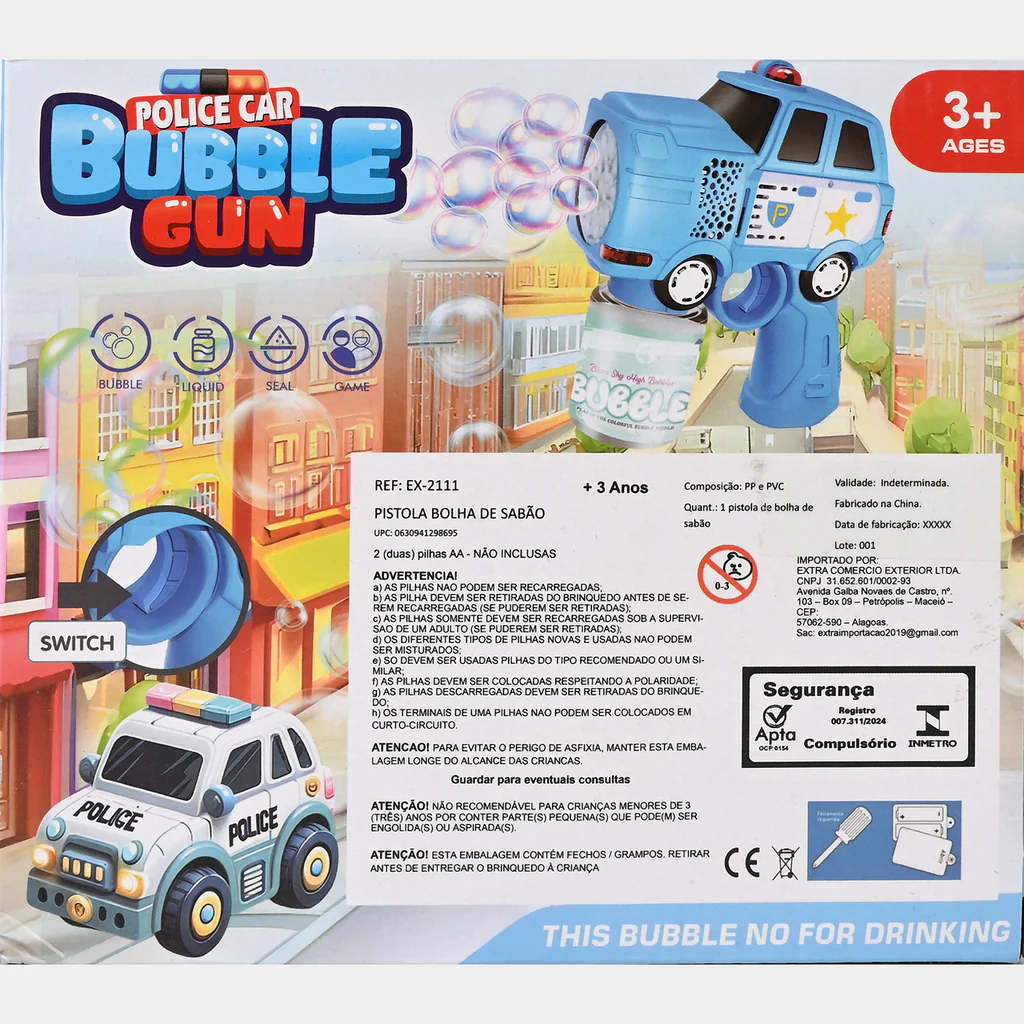 Police Car Bubble Gun Toy for Kids (LY027)