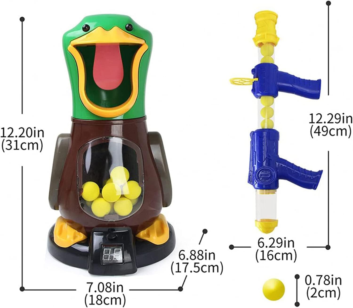 Hungry Duck Target Play Shooting Game Toy with Accessories (MG4025)