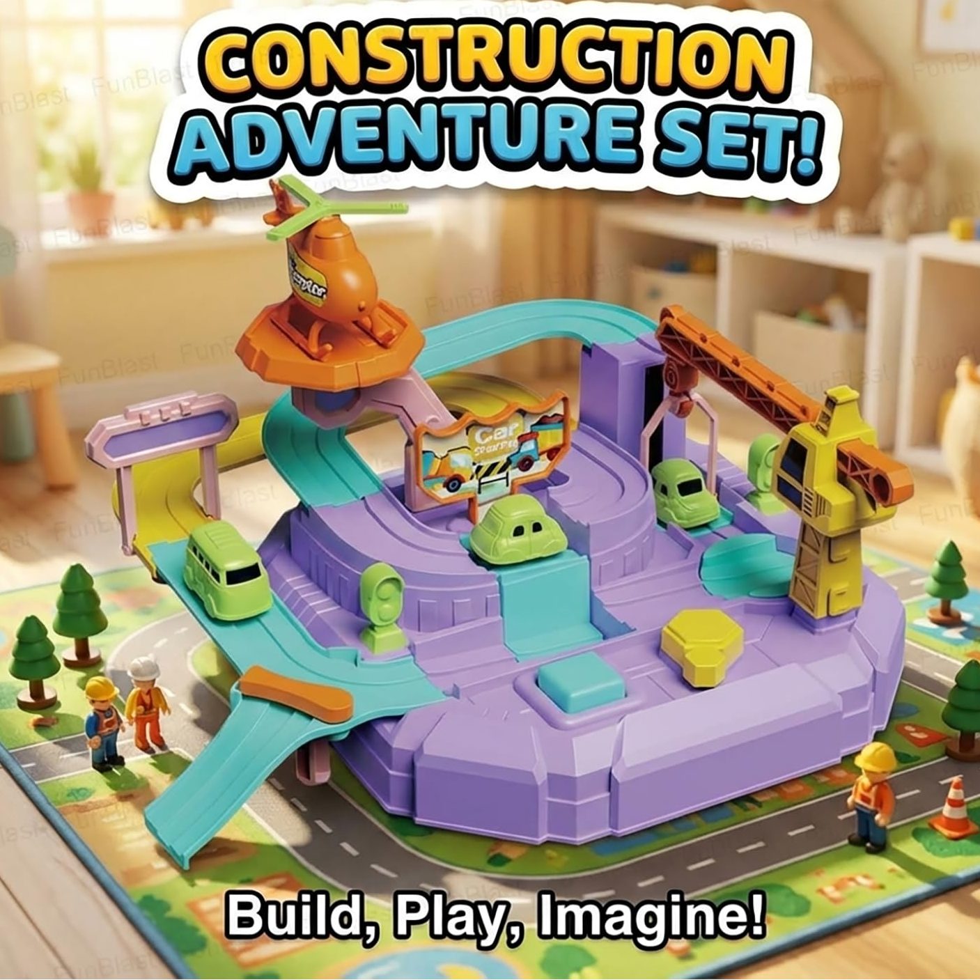 Urban Adventure Car Track Toy for Kids (268-10)
