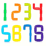 Colorful Creative Pipe Puzzle Building Blocks for Kids With Wheels (64 Pcs | 5117)