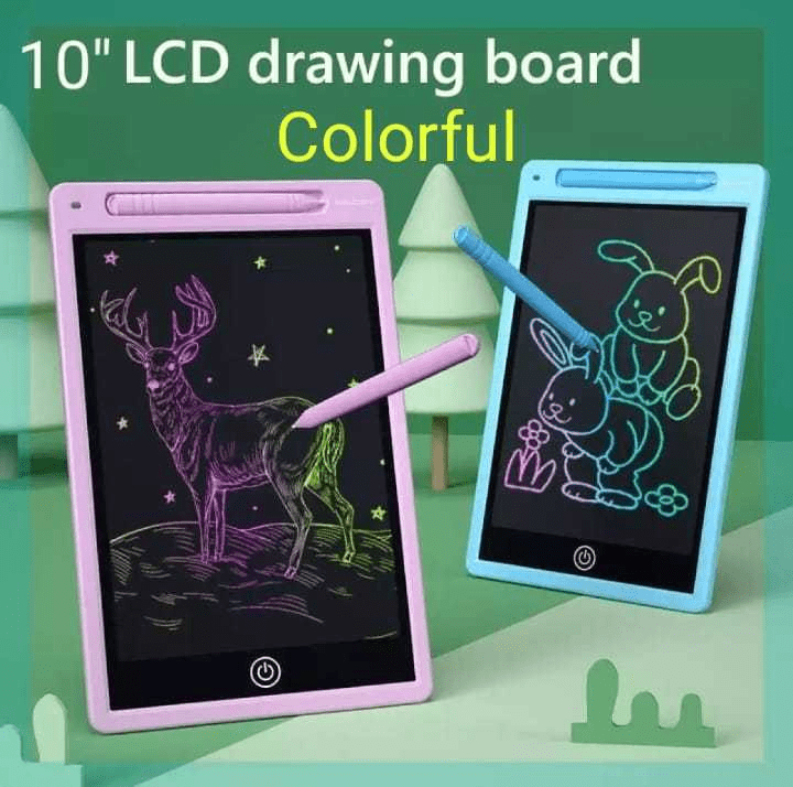 10" LCD Writing Tablet Multicolor Screen Writing Erasable Writing Board (1001C)