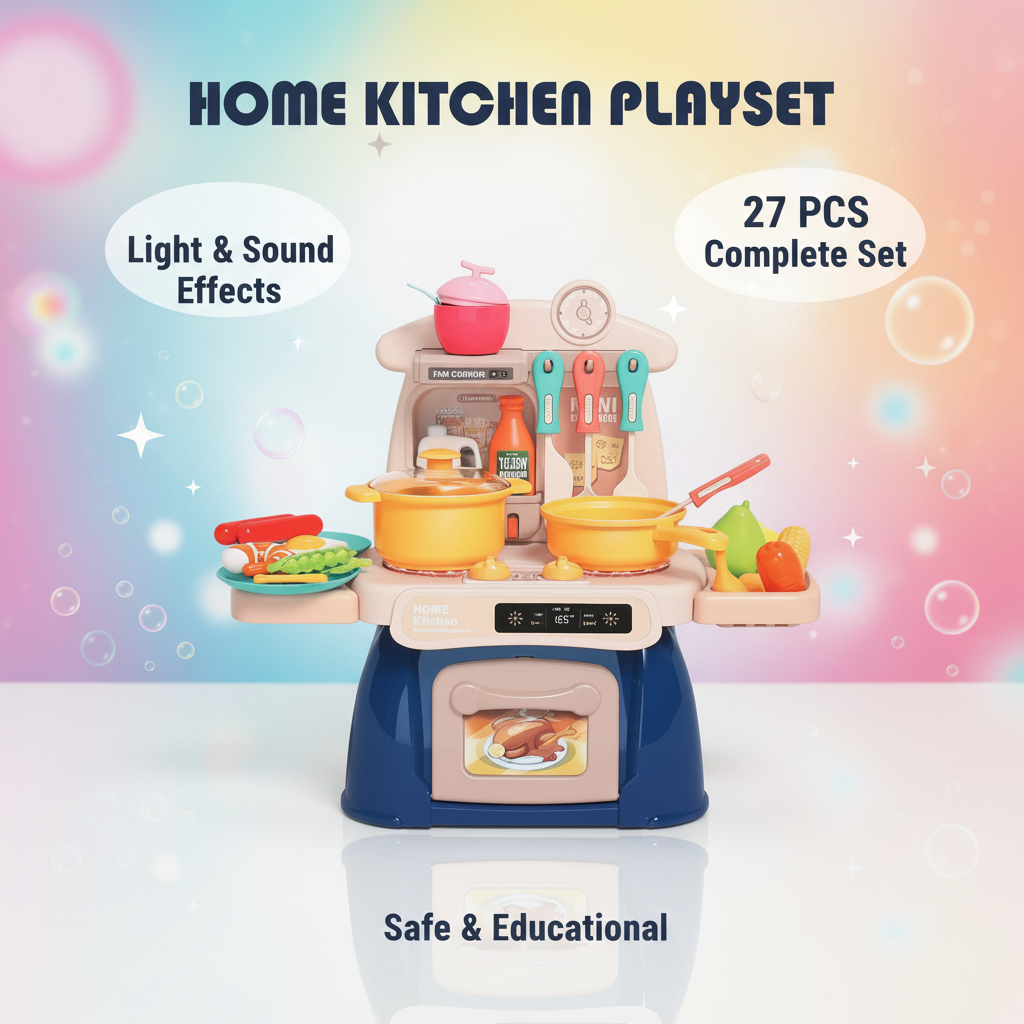 Mini Kitchen Play Set for Kids (889-279)