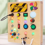 Electric Educational Wooden Montessori Toy with LED Light Switch (TC-044)
