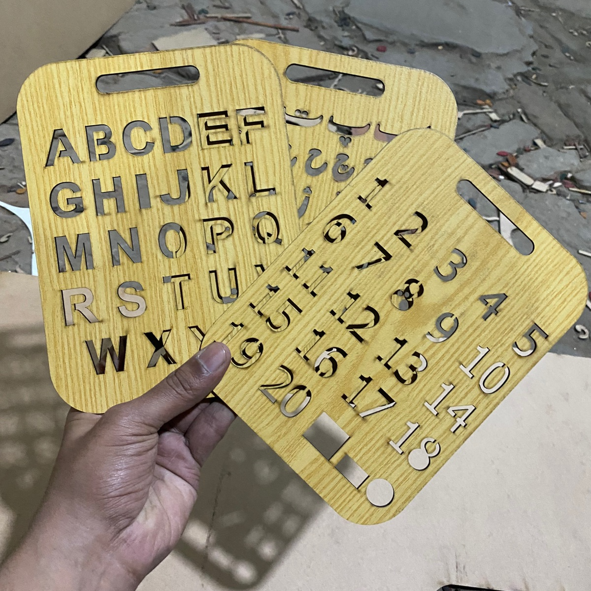 Early Learning Wooden Stencil Board For Kids (pk-003)