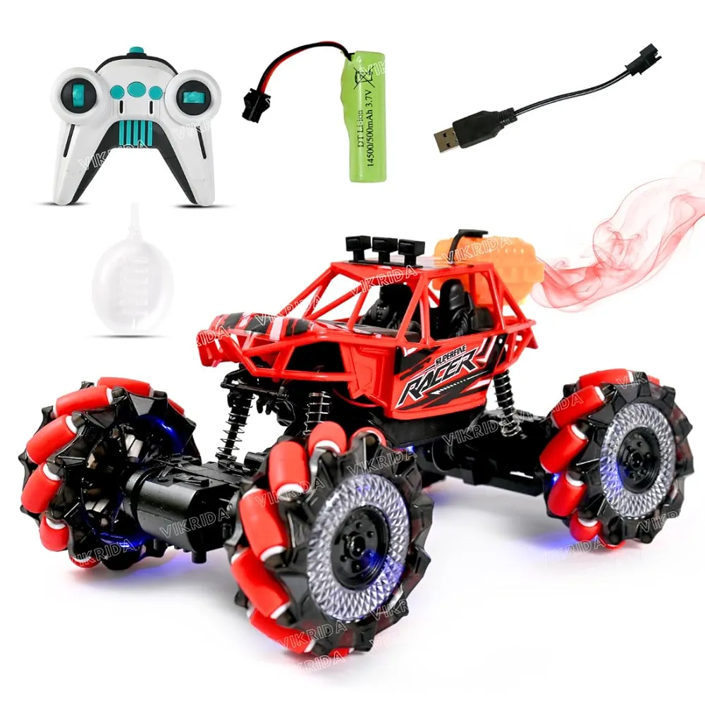 2.4GHz RC Stunt Climbing Truck with Smoke & LED Lights (Random Color | 3688-P116A)