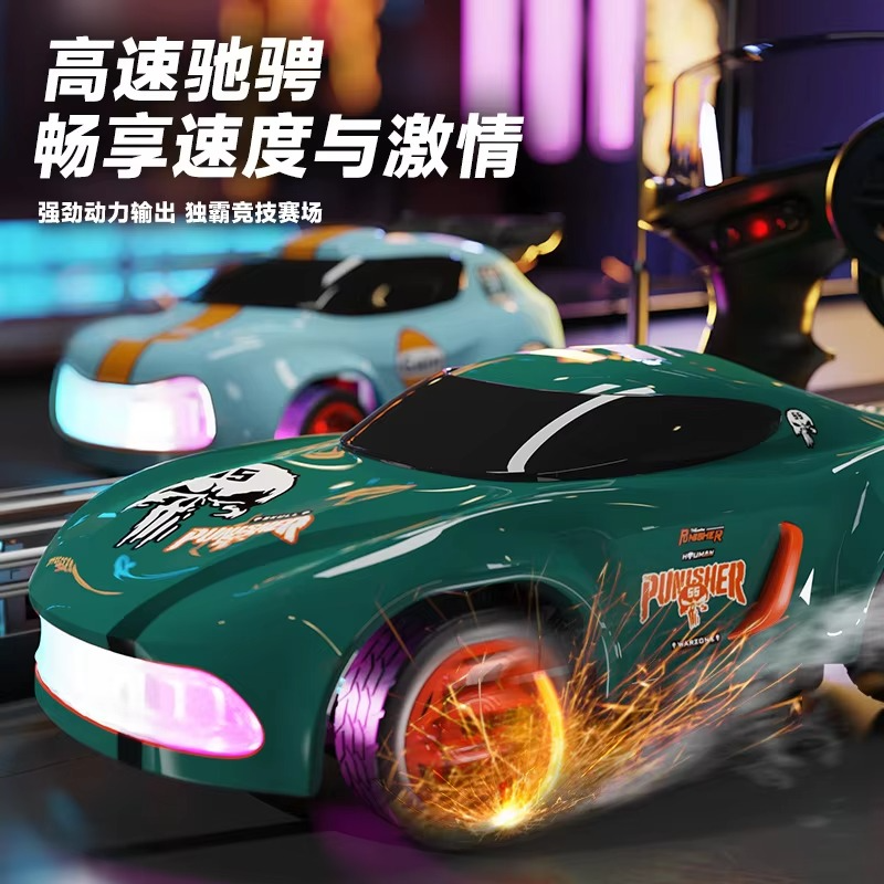 Lighting Mini Desktop Drift RC Car 1/64 Scale 4WD