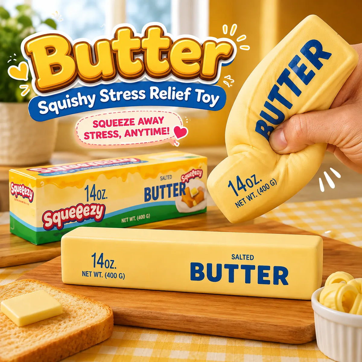Butter Squishy Stress Relief Toy (BSR)