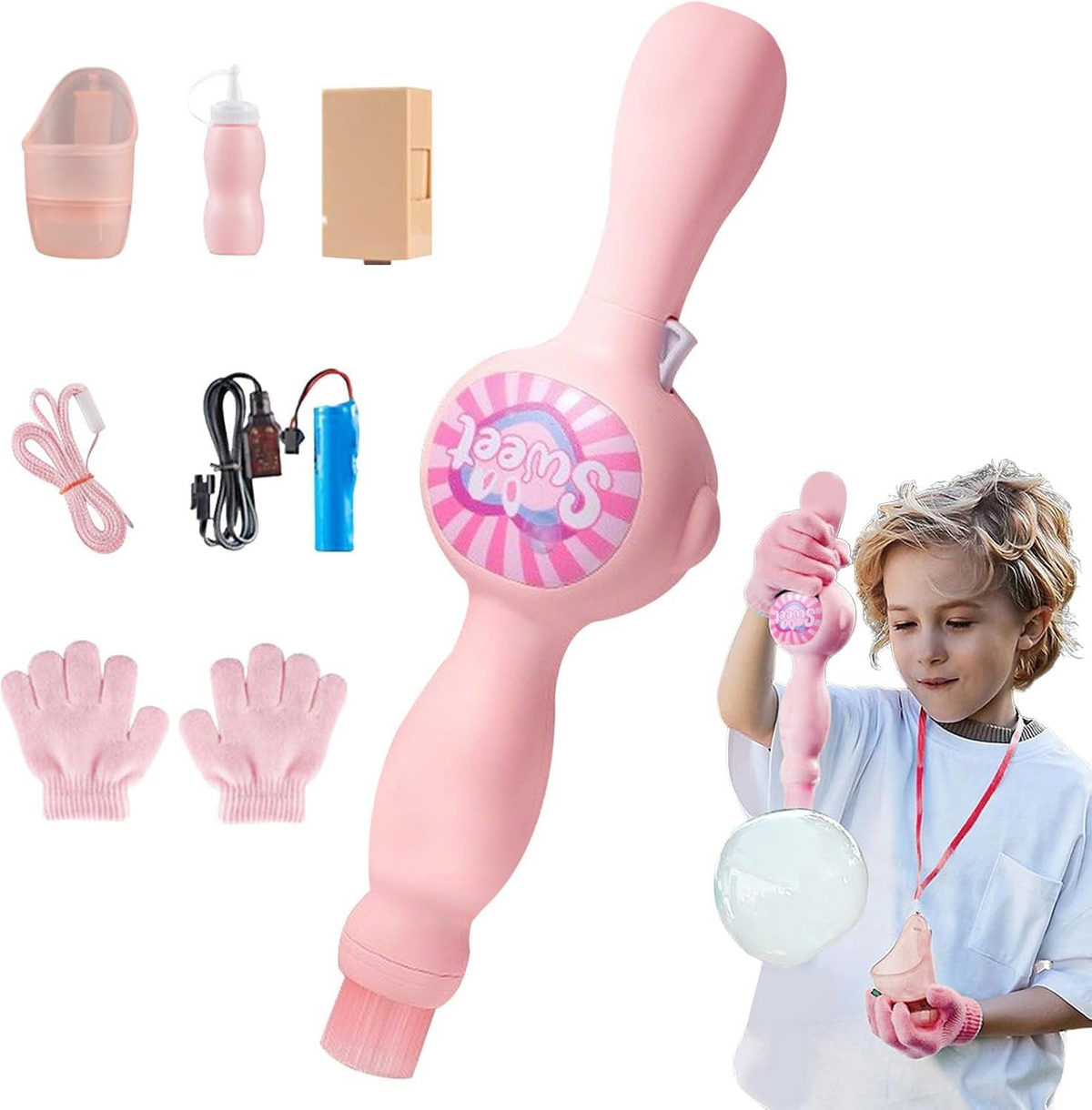 Magic Fog Bubble Wand – Colorful Smoke Bubble Machine Toy for Kids 991-B-1