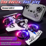 2-in-1 RC Drift Car & Flying Drone Toy for Kids