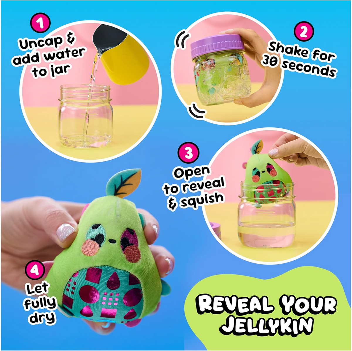 Magic Jellykins Squishy Plush Surprise Toy for Kids