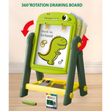 Kids Dual-Sided Magnetic Art Easel Drawing Board with Accessories (050-65)