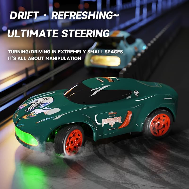 Lighting Mini Desktop Drift RC Car 1/64 Scale 4WD