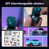 Lighting Mini Desktop Drift RC Car 1/64 Scale 4WD