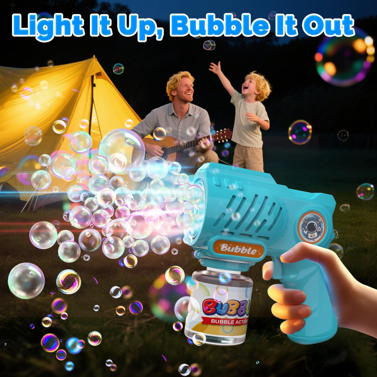 Cartoon Bubble Gun for Kids (Random Color | AL-2037)