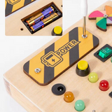 Electric Educational Wooden Montessori Toy with LED Light Switch (TC-044)