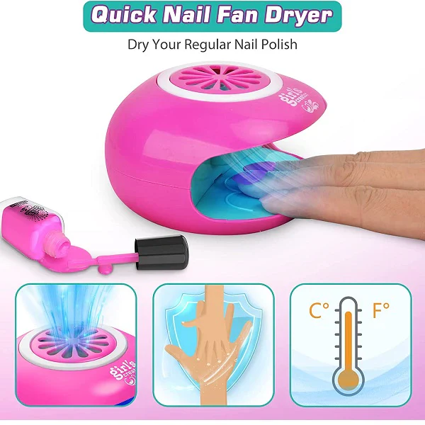 Beauty Nail Polish Kit With Dryer for Kids (MYQ-F01)