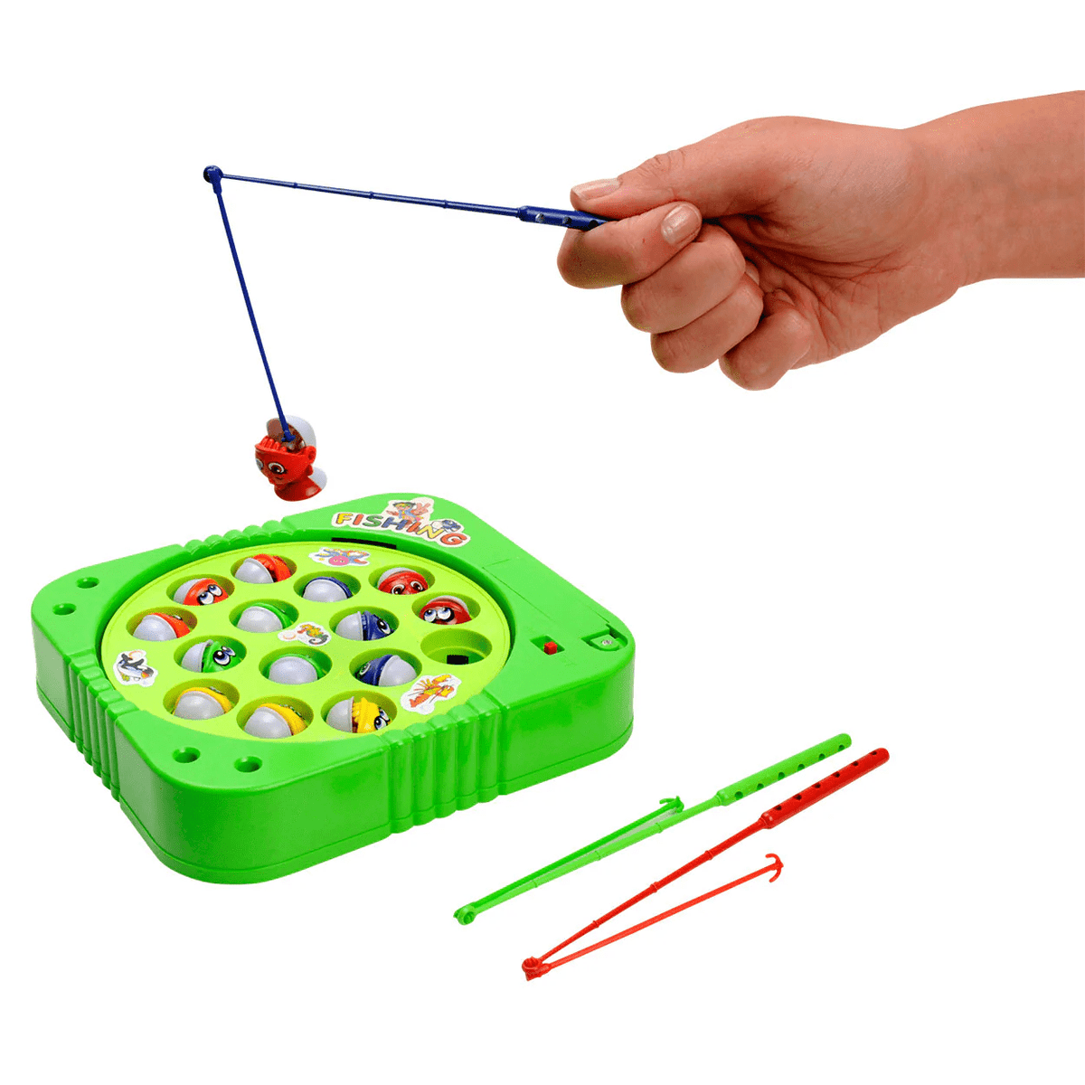 Battery-Operated Rotating Fishing Game Toy for Kids & Toddlers ( 15 Fish | AA8249)