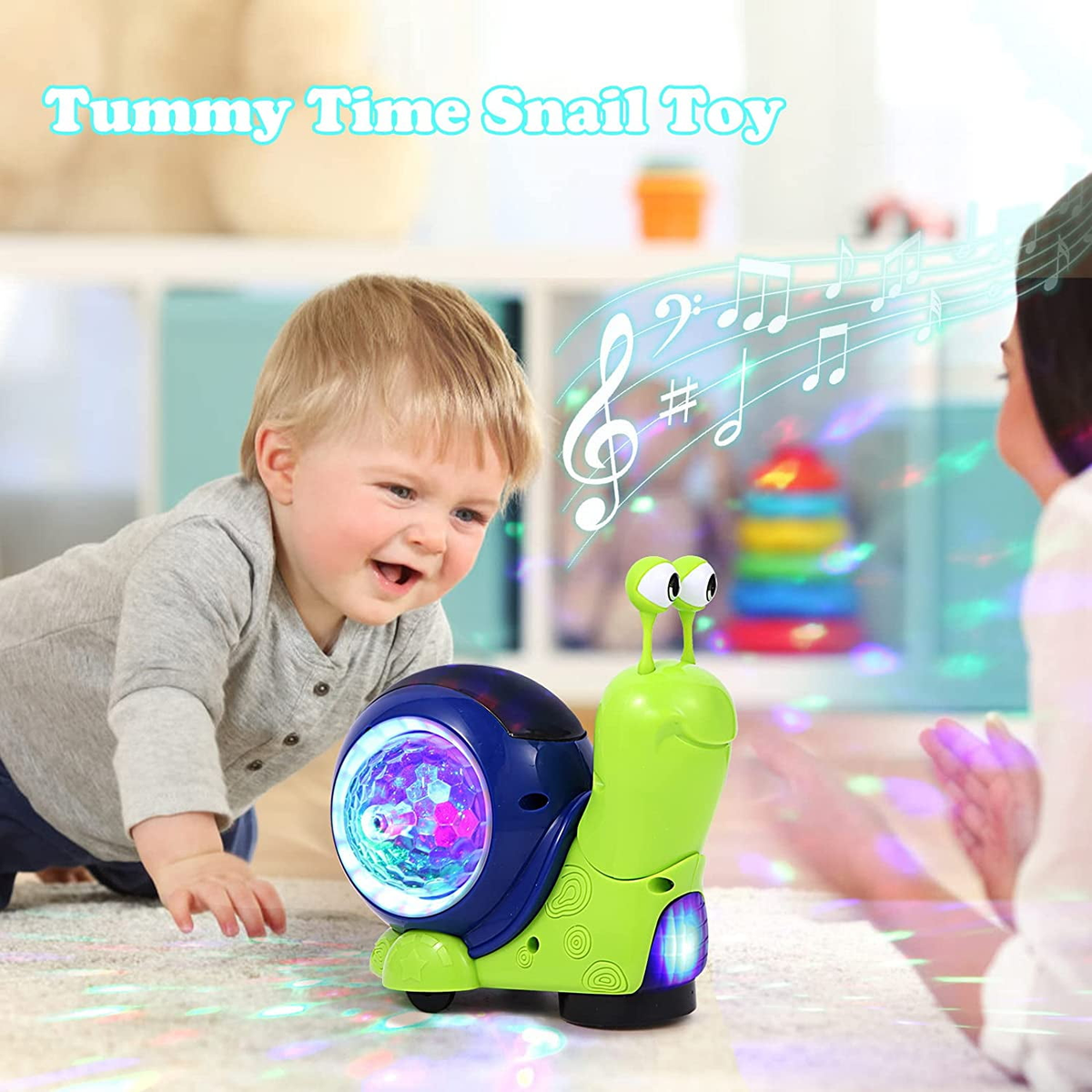 Toddlers Interactive Musical Crawling Snail Toy For kids