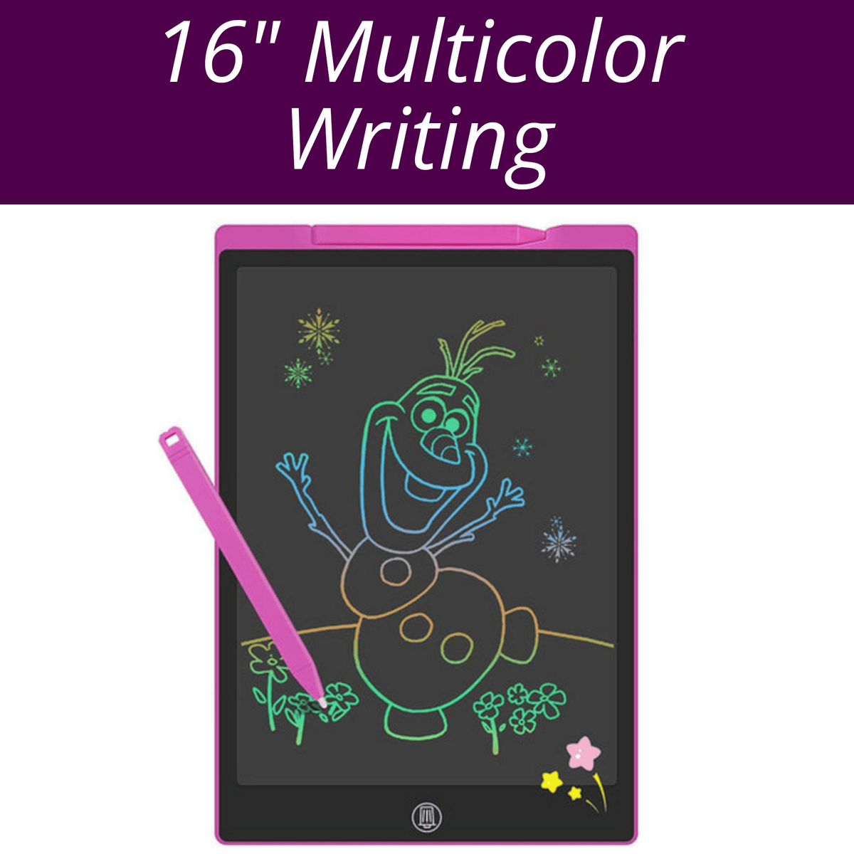 16" LCD Writing Tablet Multicolor Screen Writing Erasable Writing Board (1601C)