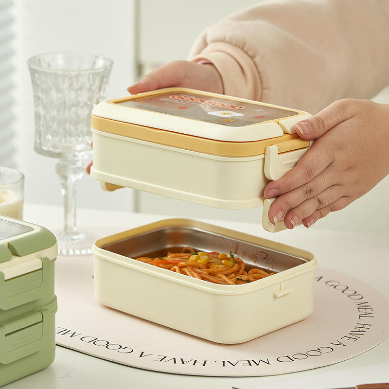 Double Layer Stainless Steel Kids Lunch Box (029-9)