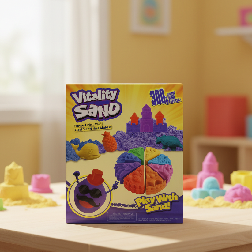 Vitality Sand Play Set (300g) with Moulds (1906)