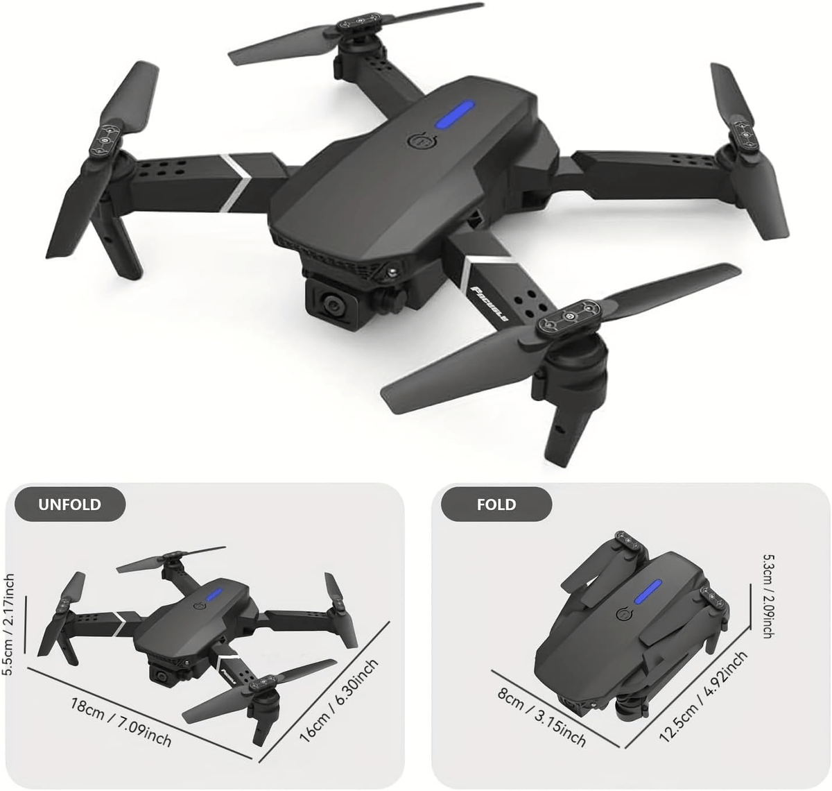 E88 PRO Drone with LED Lights & Camera