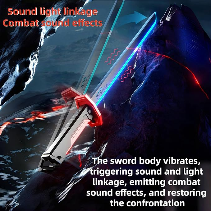 Color Flowing Spark Sword Toy with Smoke Effect (838-1)