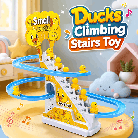 Small Ducks Climbing Stairs Toy for Kids with Winding Track
