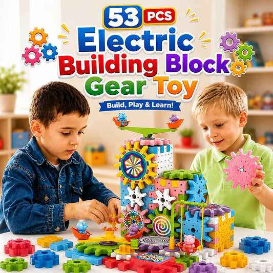 83 pcs Electric Building Block Gear Toy Set for Kids