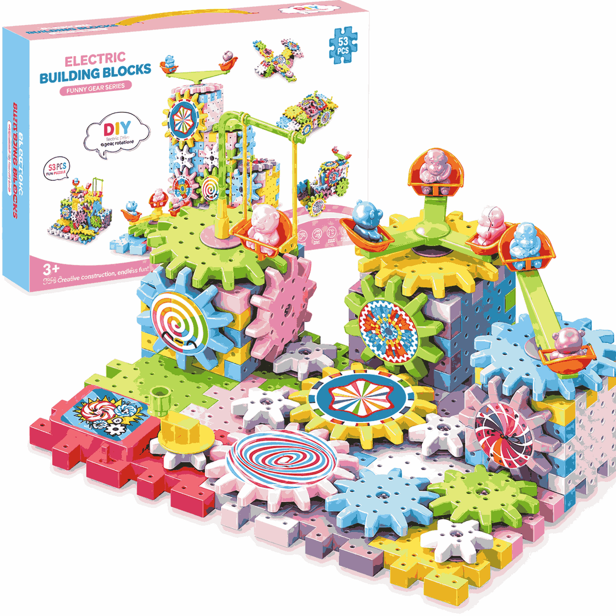 Electric Building Block Gear Toy (6021)