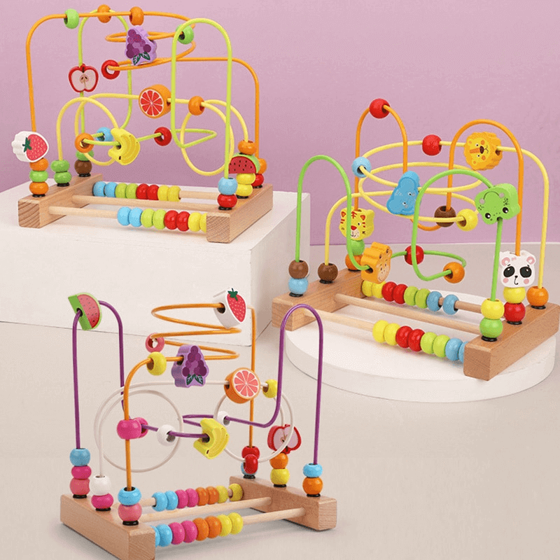 Wooden Bead Roller Coaster Toy For Kids | 2025-1